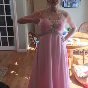 Pink prom dress